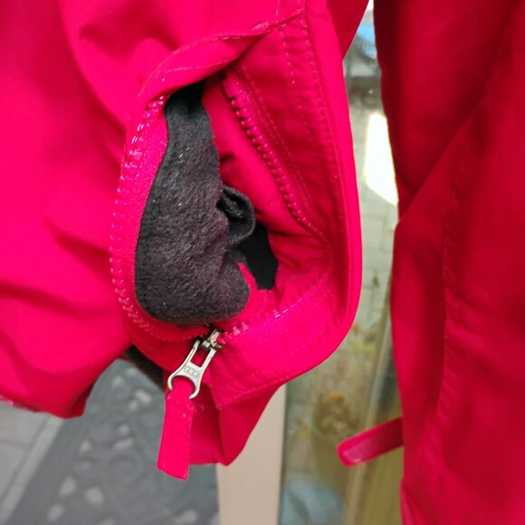 Lands' End Women's Red Fleeced Lined Thermal Jacket  18/20 XL - Picture 9 of 13